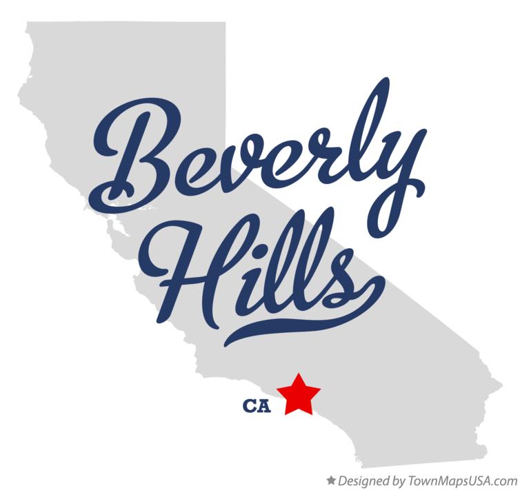 Map of Beverly Hills, CA, California