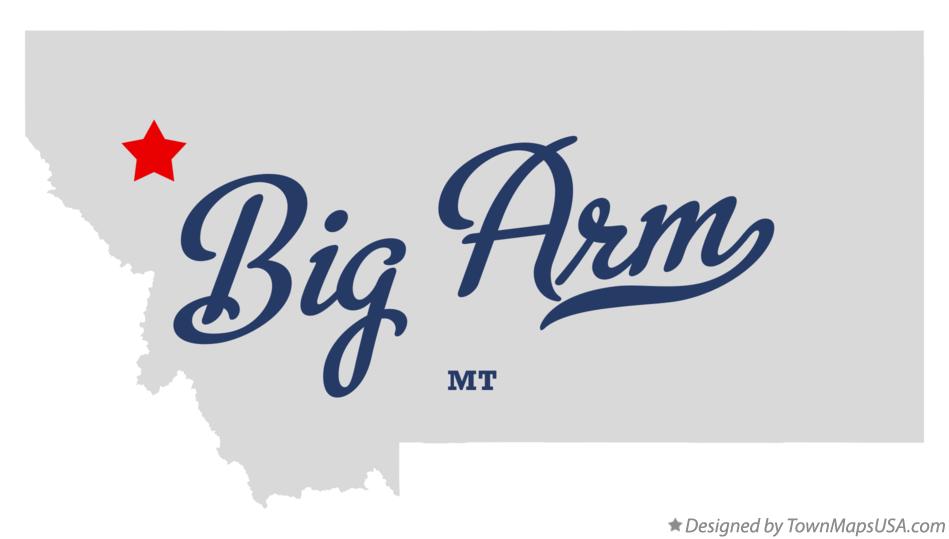 Big Arm Montana Map Map of Big Arm, MT, Montana