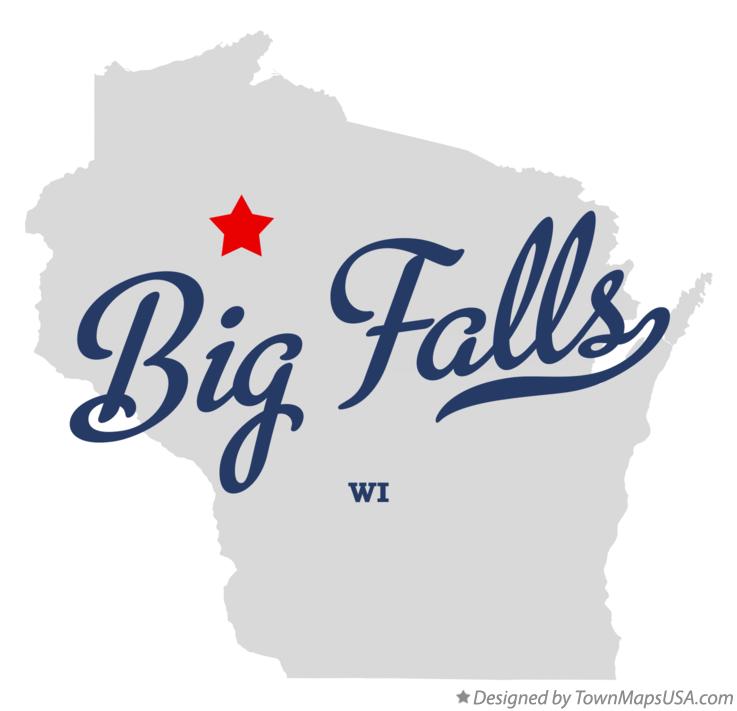 Map of Big Falls, Rusk County, WI, Wisconsin