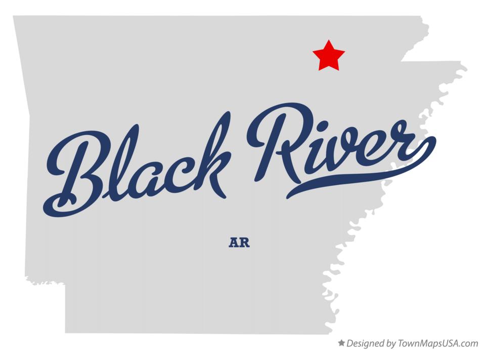 Map of Black River, AR, Arkansas