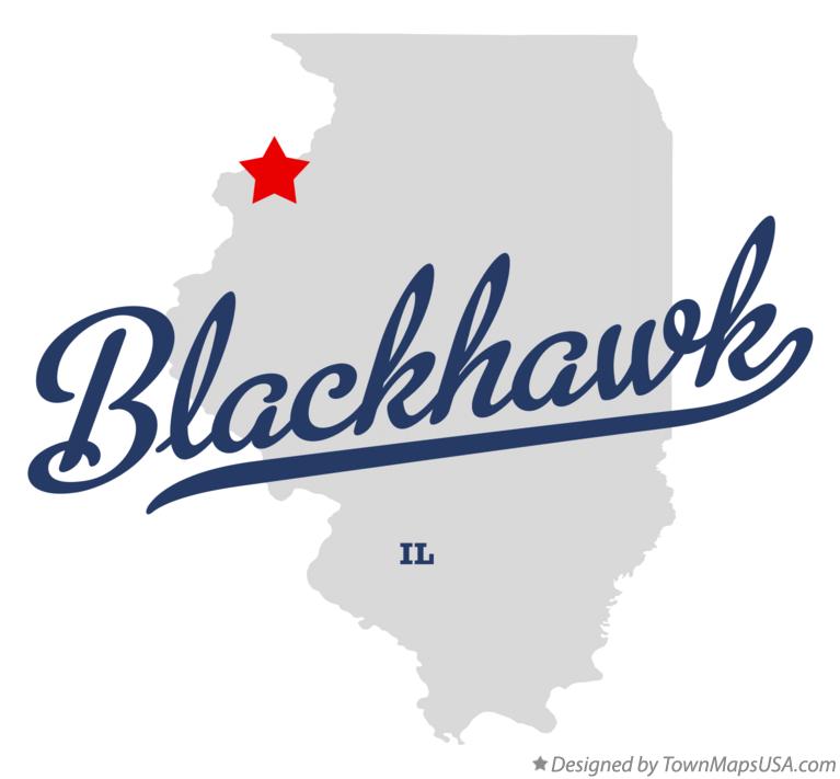 Map of Blackhawk, IL, Illinois
