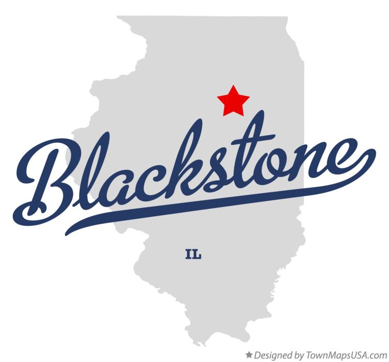 Map of Blackstone, IL, Illinois