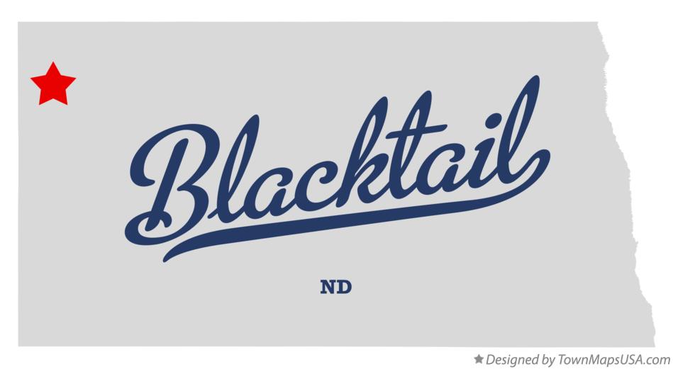 Map of Blacktail, ND, North Dakota