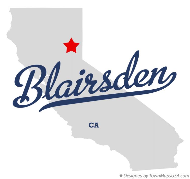 Map of Blairsden, CA, California