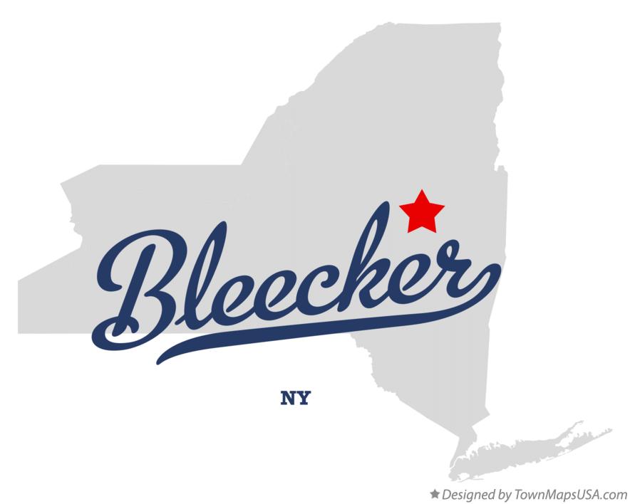 Map of Bleecker, NY, New York