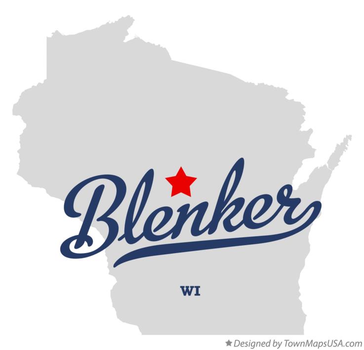 Map of Blenker, WI, Wisconsin
