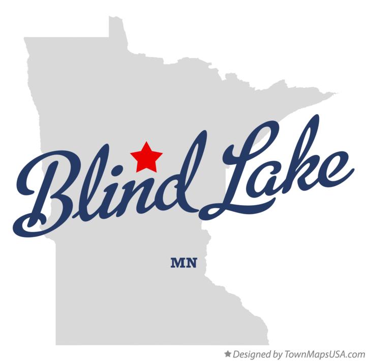 Map of Blind Lake, MN, Minnesota