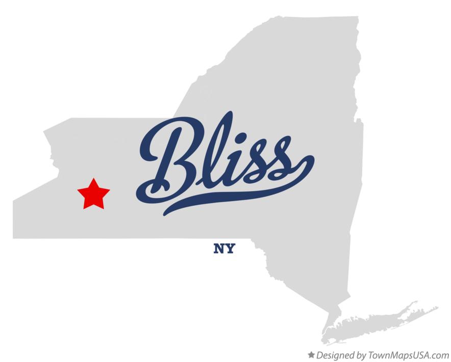 Map of Bliss, NY, New York