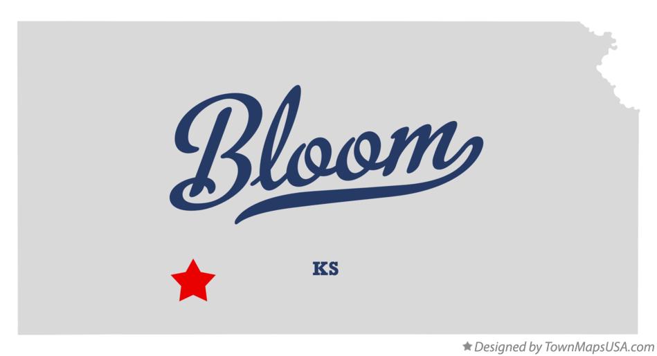 Map of Bloom, Ford County, KS, Kansas