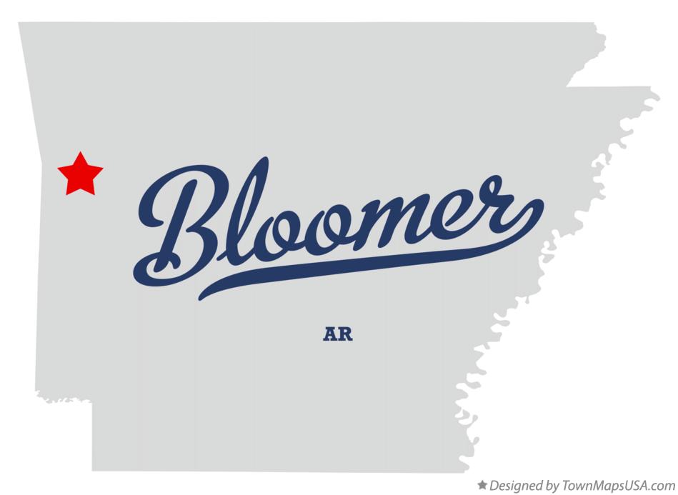 Map of Bloomer, AR, Arkansas