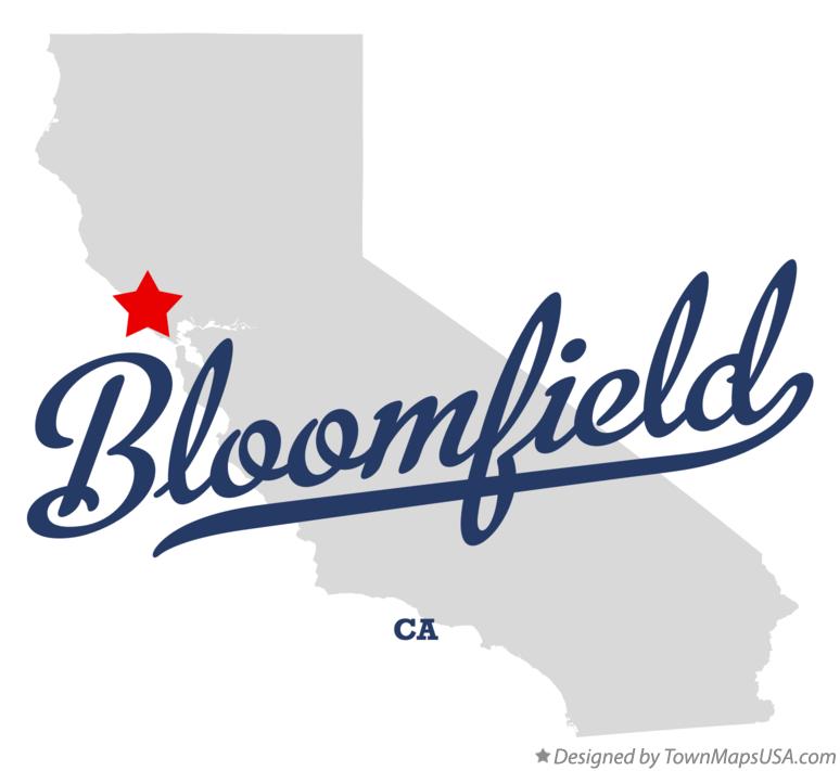 Map of Bloomfield, CA, California