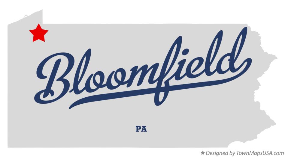 Map of Bloomfield, Crawford County, PA, Pennsylvania
