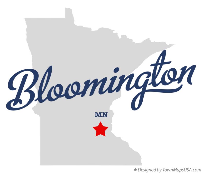 Map of Bloomington, MN, Minnesota