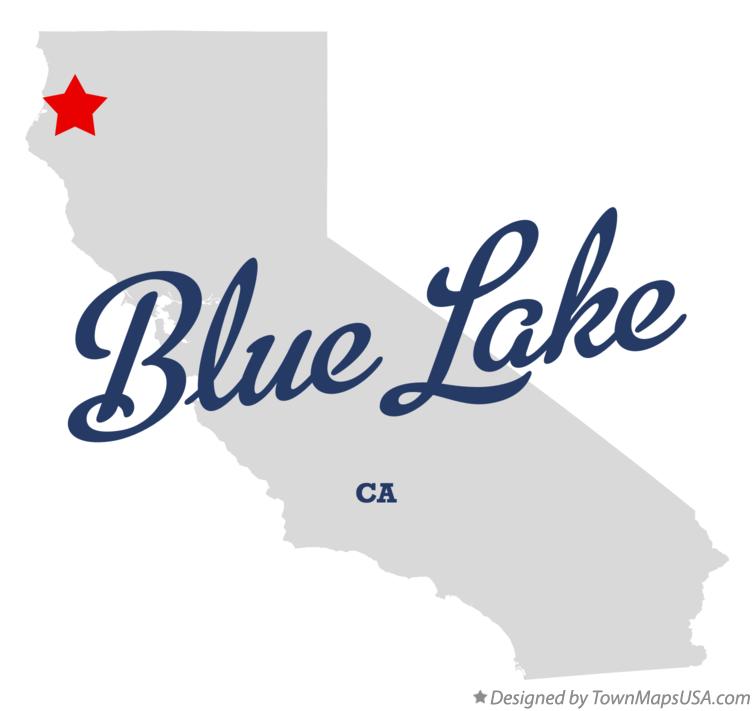 Map of Blue Lake, CA, California