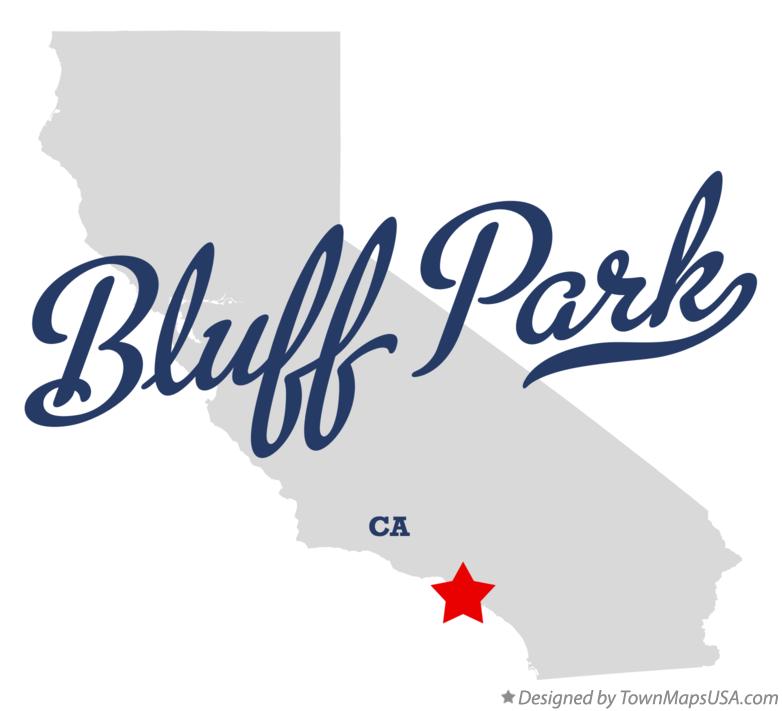 Map of Bluff Park, CA, California