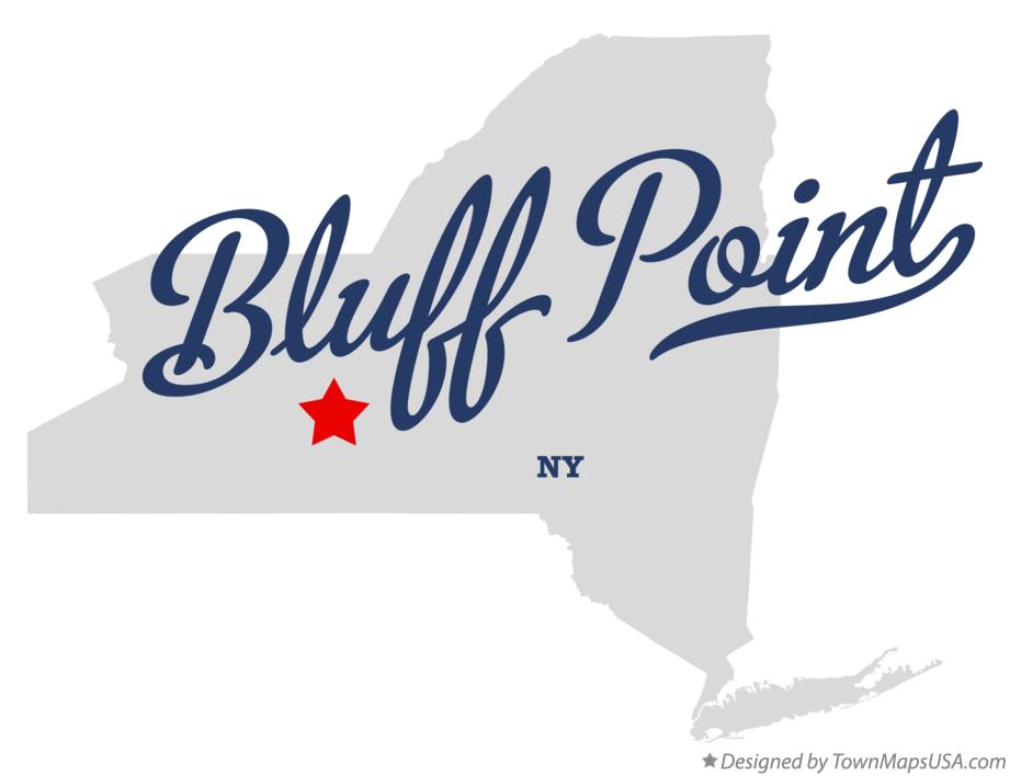 Map of Bluff Point, NY, New York