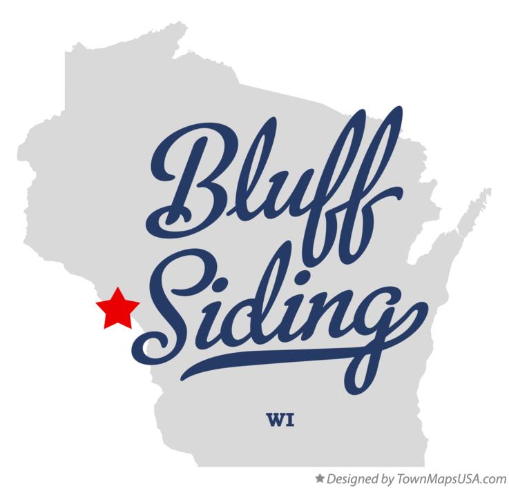 Map of Bluff Siding, WI, Wisconsin