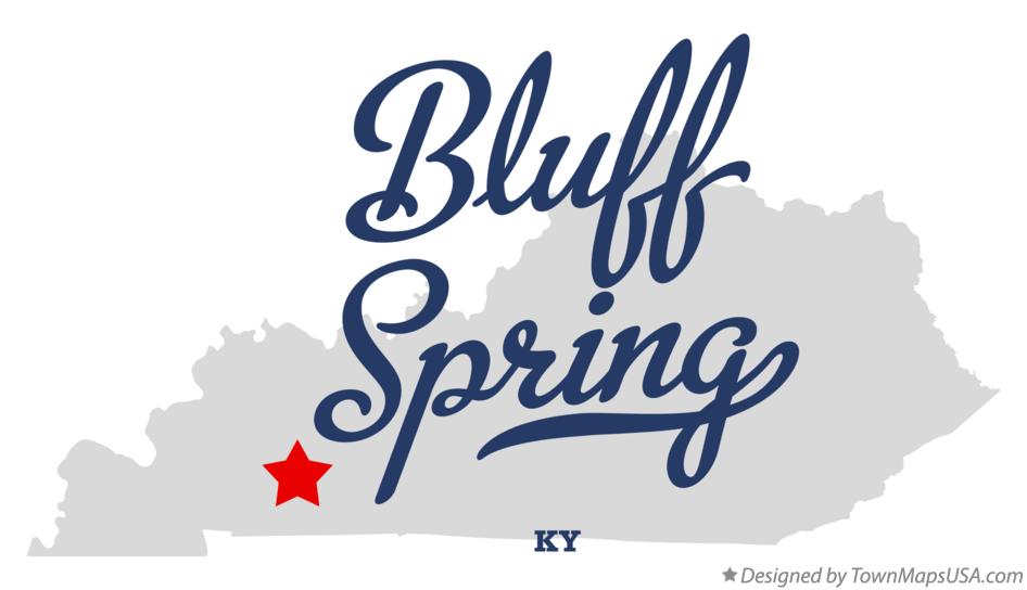 Map of Bluff Spring, KY, Kentucky