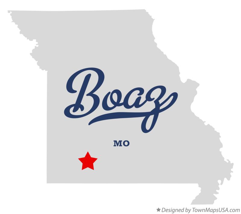 Map of Boaz, MO, Missouri