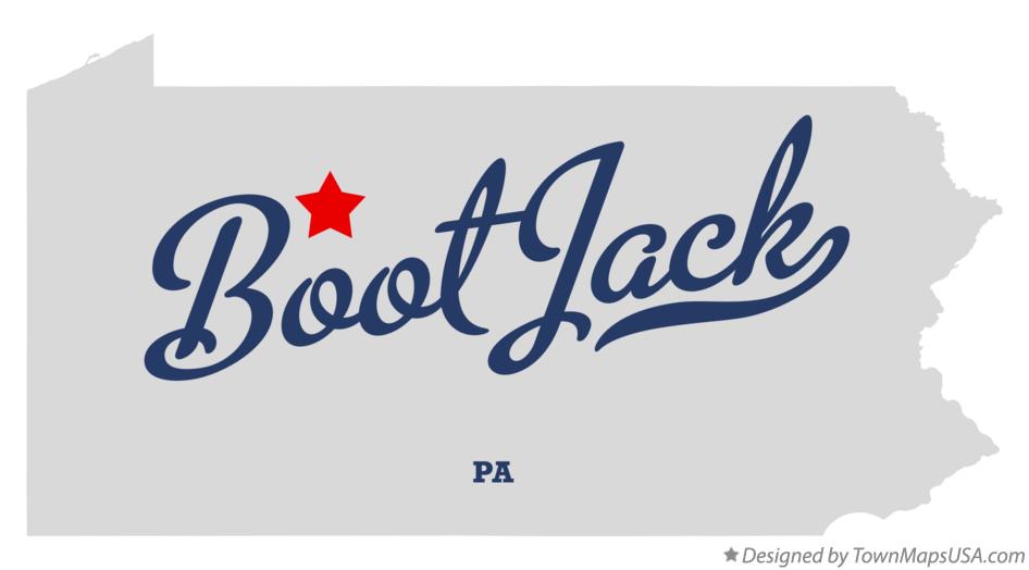 Map of Boot Jack, PA, Pennsylvania