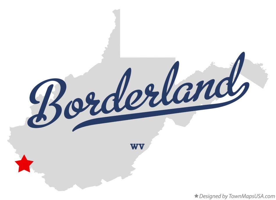 Map of Borderland, WV, West Virginia
