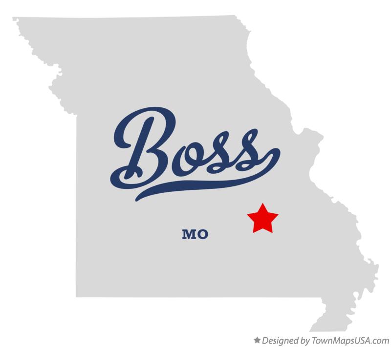 Map of Boss, MO, Missouri