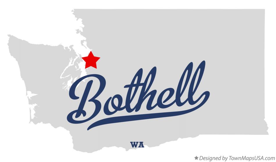 Map of Bothell, WA, Washington
