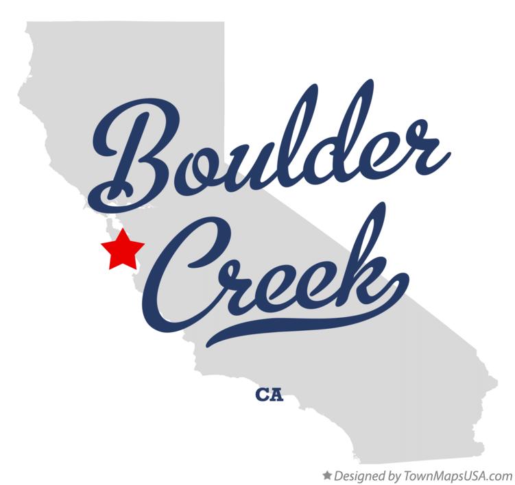 Map of Boulder Creek, CA, California