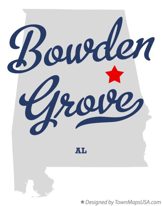 Map of Bowden Grove, AL, Alabama