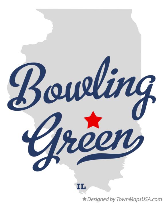 Map of Bowling Green, IL, Illinois