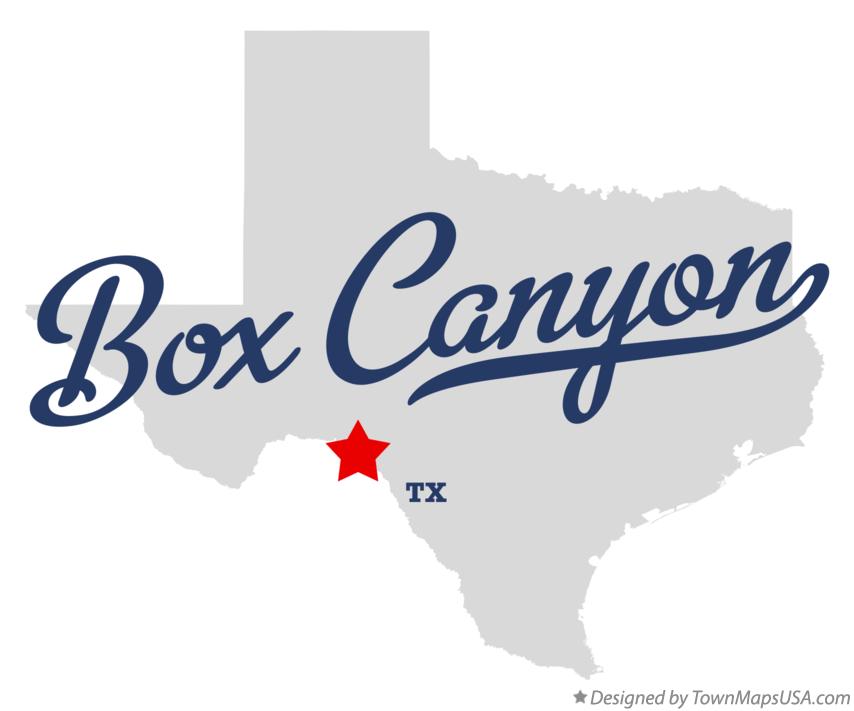 Map of Box Canyon, TX, Texas