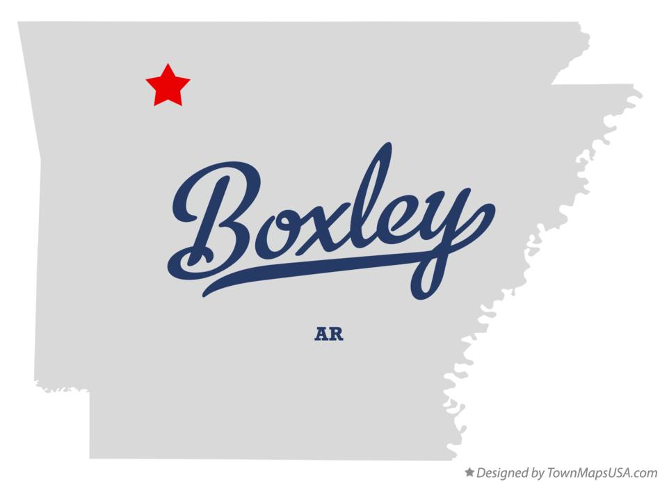 Map of Boxley, AR, Arkansas