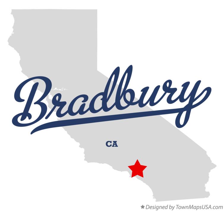 Map of Bradbury, CA, California