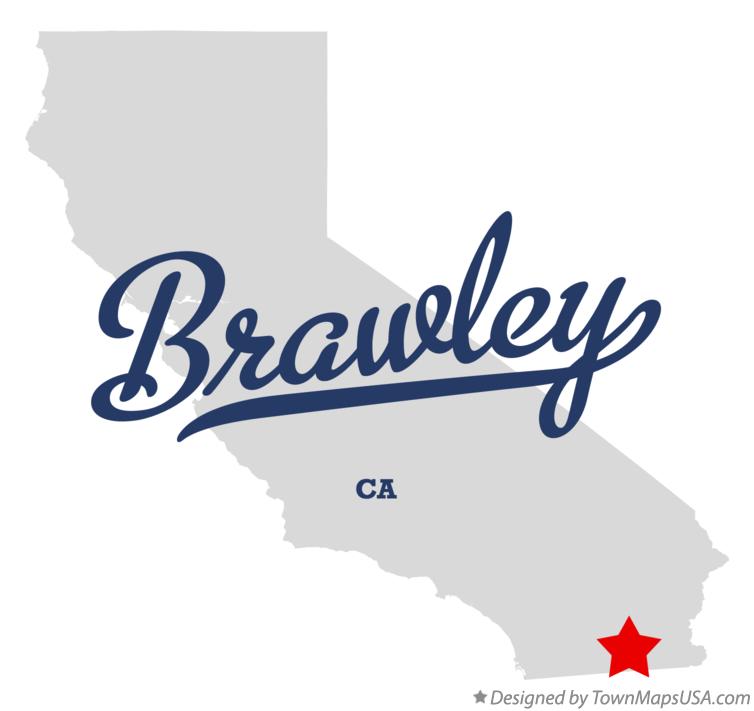 Map of Brawley, CA, California