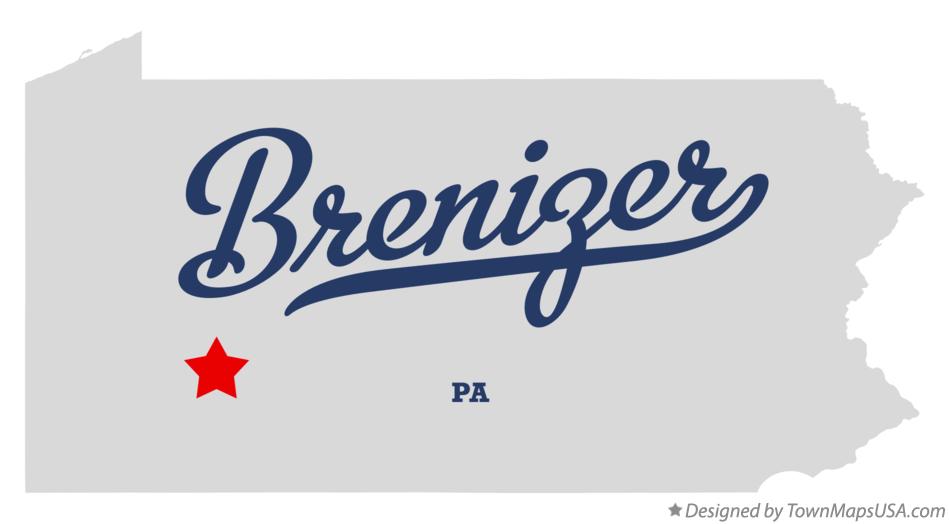 Map of Brenizer, PA, Pennsylvania