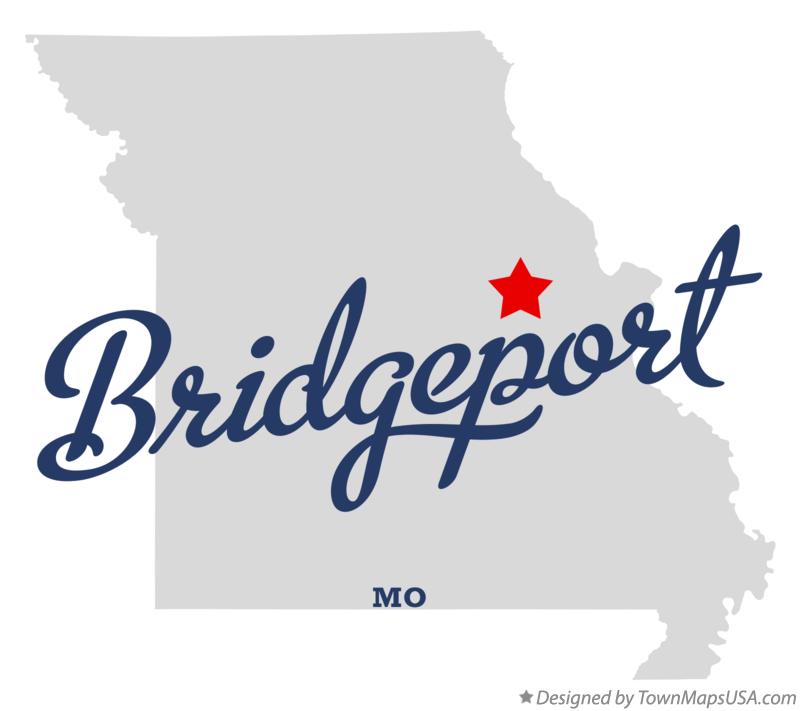 Map of Bridgeport, MO, Missouri