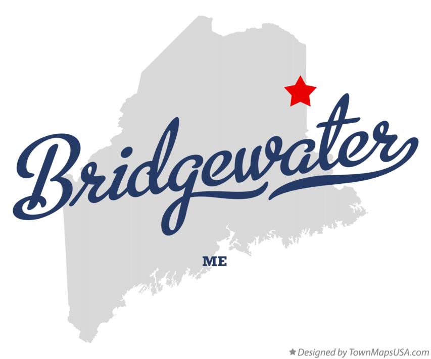 Map of Bridgewater, ME, Maine