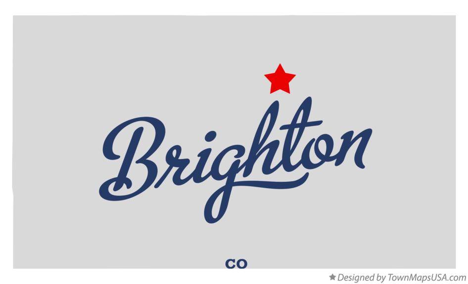 Map of Brighton, CO, Colorado