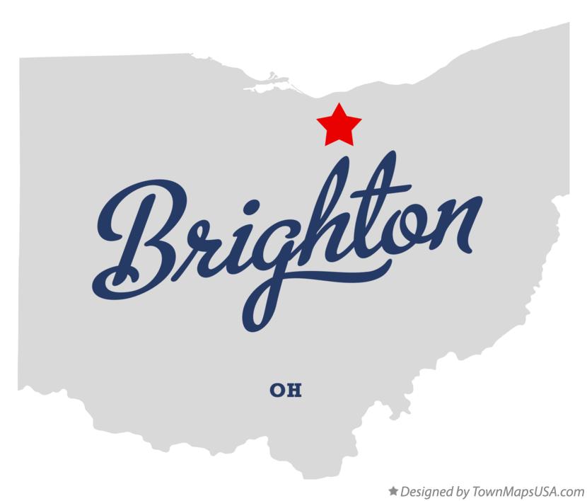Map of Brighton, OH, Ohio
