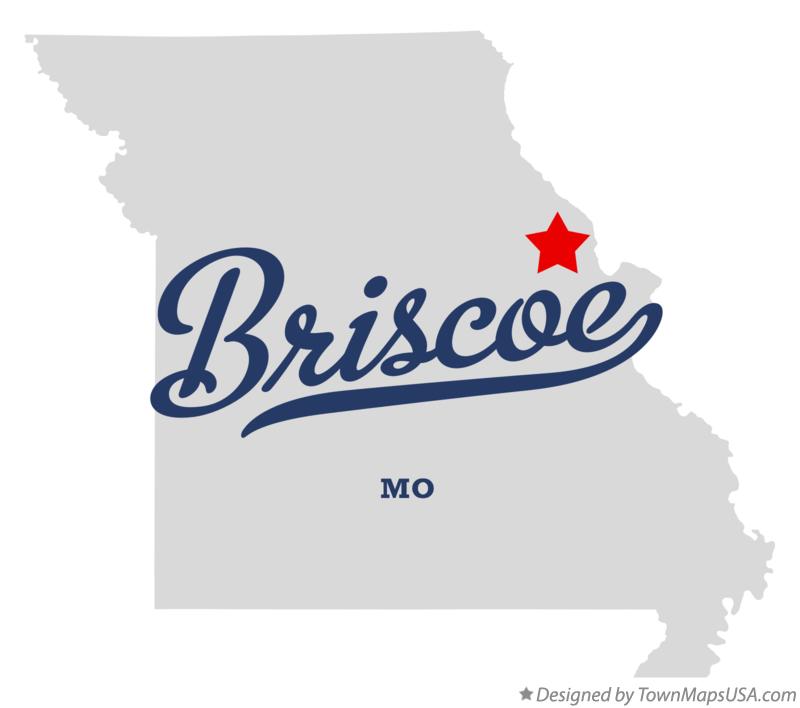 Map of Briscoe, MO, Missouri
