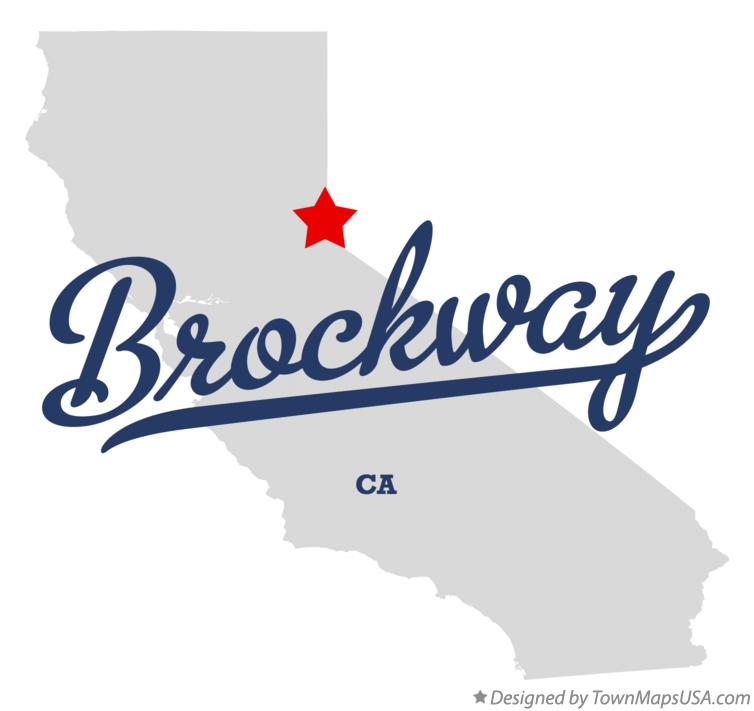 Map of Brockway, CA, California
