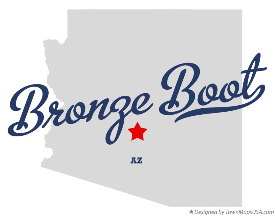 Map of Bronze Boot, AZ, Arizona