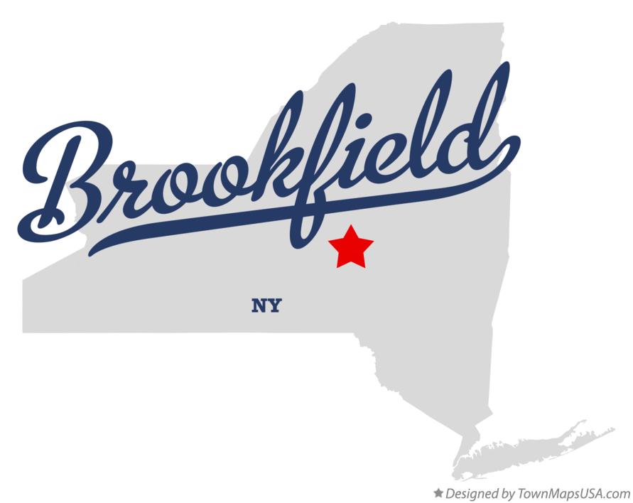 Map of Brookfield, NY, New York