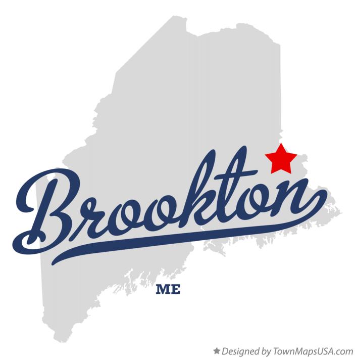 Map of Brookton, ME, Maine