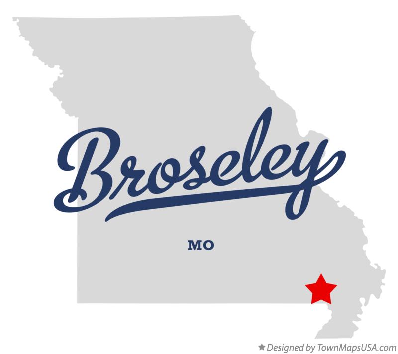 Map of Broseley, MO, Missouri