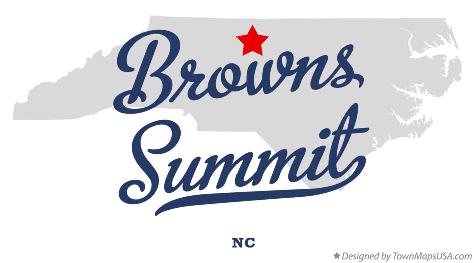 Map of Browns Summit, NC, North Carolina