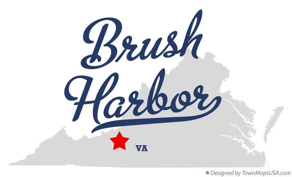 Map of Brush Harbor, VA, Virginia