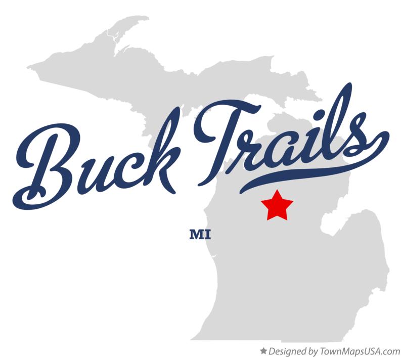 Map of Buck Trails, MI, Michigan