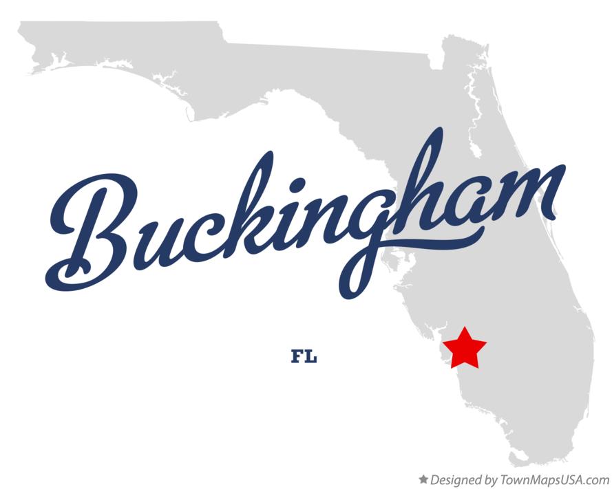 Map of Buckingham, FL, Florida
