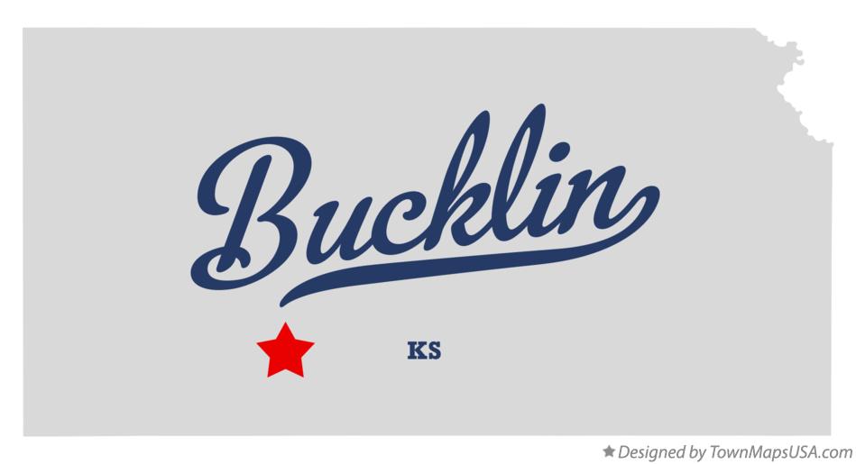 Map of Bucklin, KS, Kansas